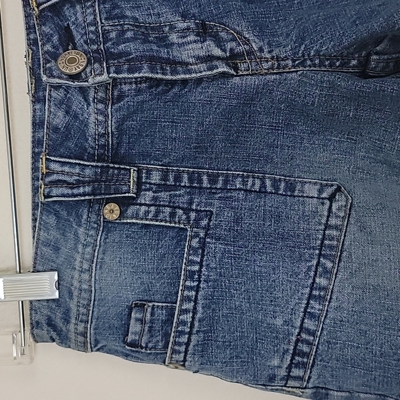 Union Bay Faded Blue Jean Shorts Juniors Size 0 26W - Picture 3 of 10